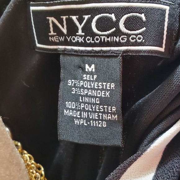 NYCC Black & White Striped Blazer sz M - Picture 7 of 12